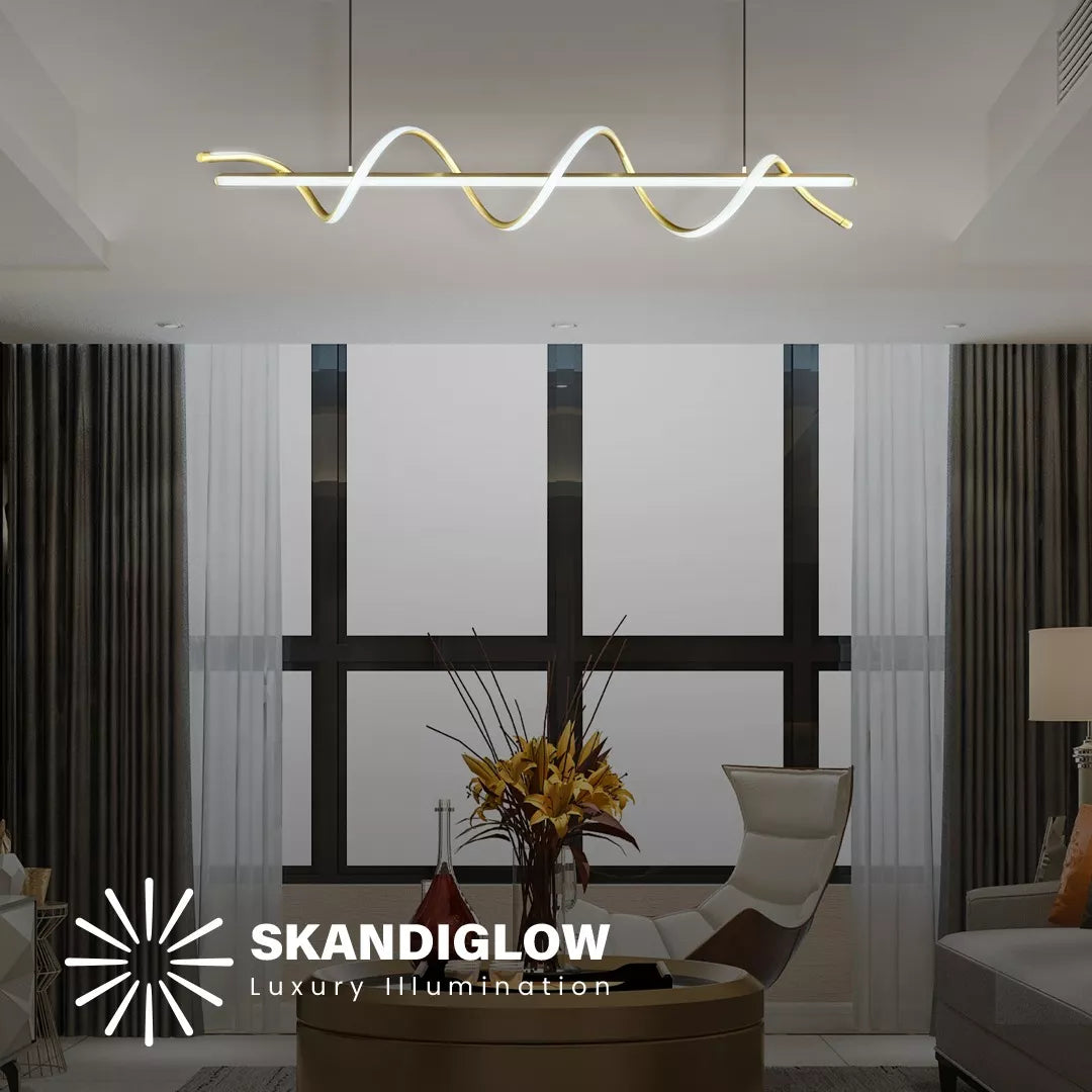Lampara Colgante Moderna Led Techo Iluminación Interior Casa