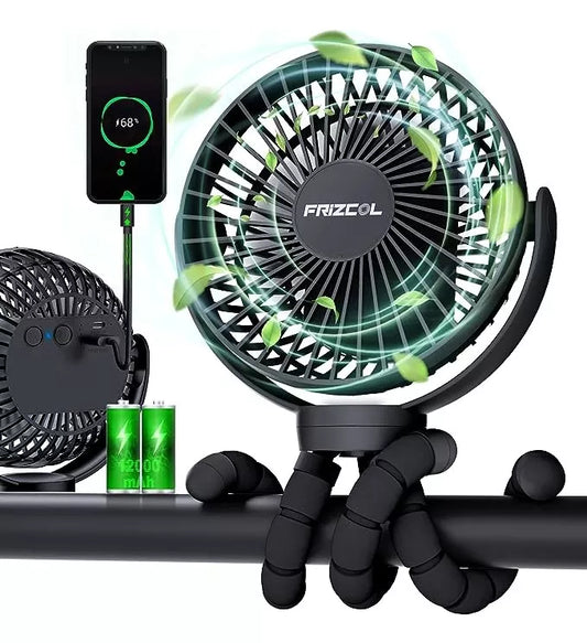 Ventilador Portatil Recargable Flexible Frizcol