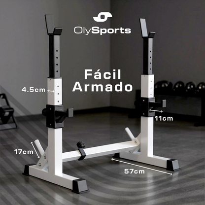 Banco De Pesas Ajustable Banco De Fitness Blanco