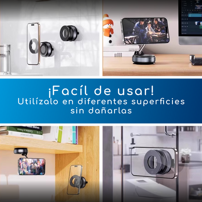 Soporte Magnético Para Teléfono De Succión Al Vacío