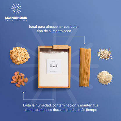 Dispensador organizadores alimentos y almacenamiento de cocina, recipientes de alimentos