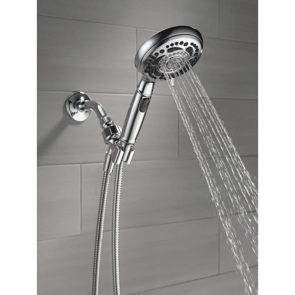 Cabezal Ducha Regadera Para Baño Plateada circular