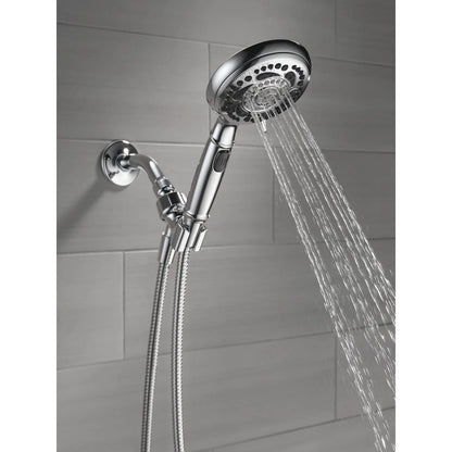 Cabezal Ducha Regadera Para Baño Plateada circular