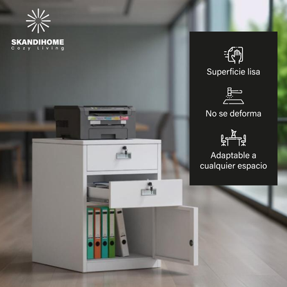 Mueble Archivador de metal escritorio con cerradura gabinete pequeño