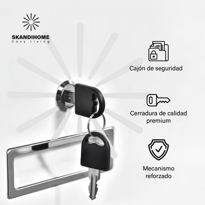 Mueble Archivador de metal escritorio con cerradura gabinete pequeño